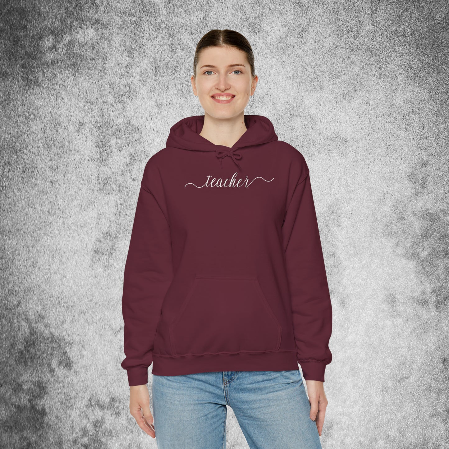 Teacher Cursive Unisex Hoodie