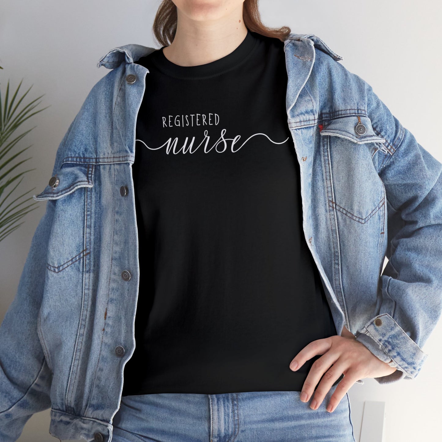 Registered Nurse Cursive Unisex Cotton Tee