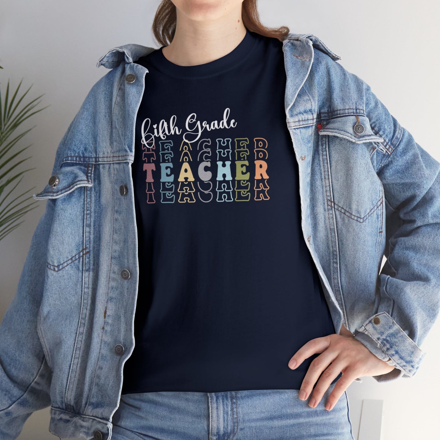 Fifth Grade Teacher Unisex Cotton Tee