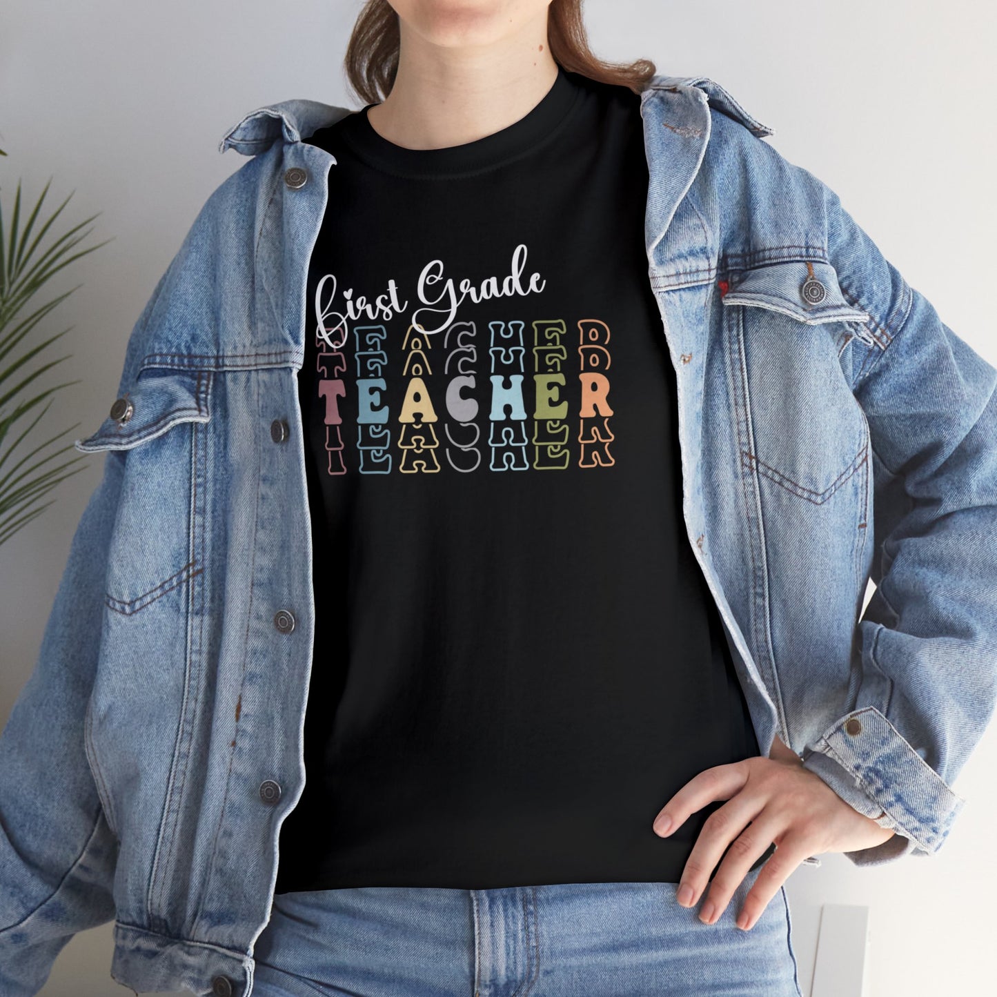 First Grade Teacher Unisex Cotton Tee