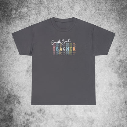 Fourth Grade Teacher Unisex Cotton Tee