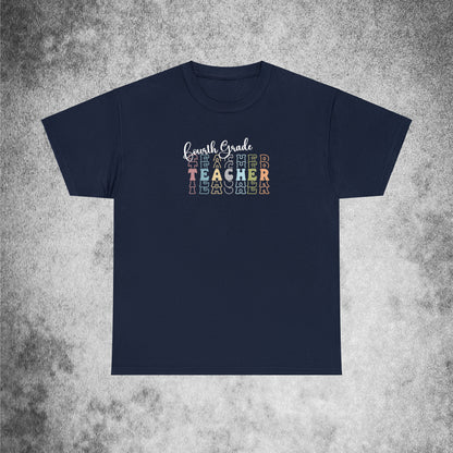 Fourth Grade Teacher Unisex Cotton Tee