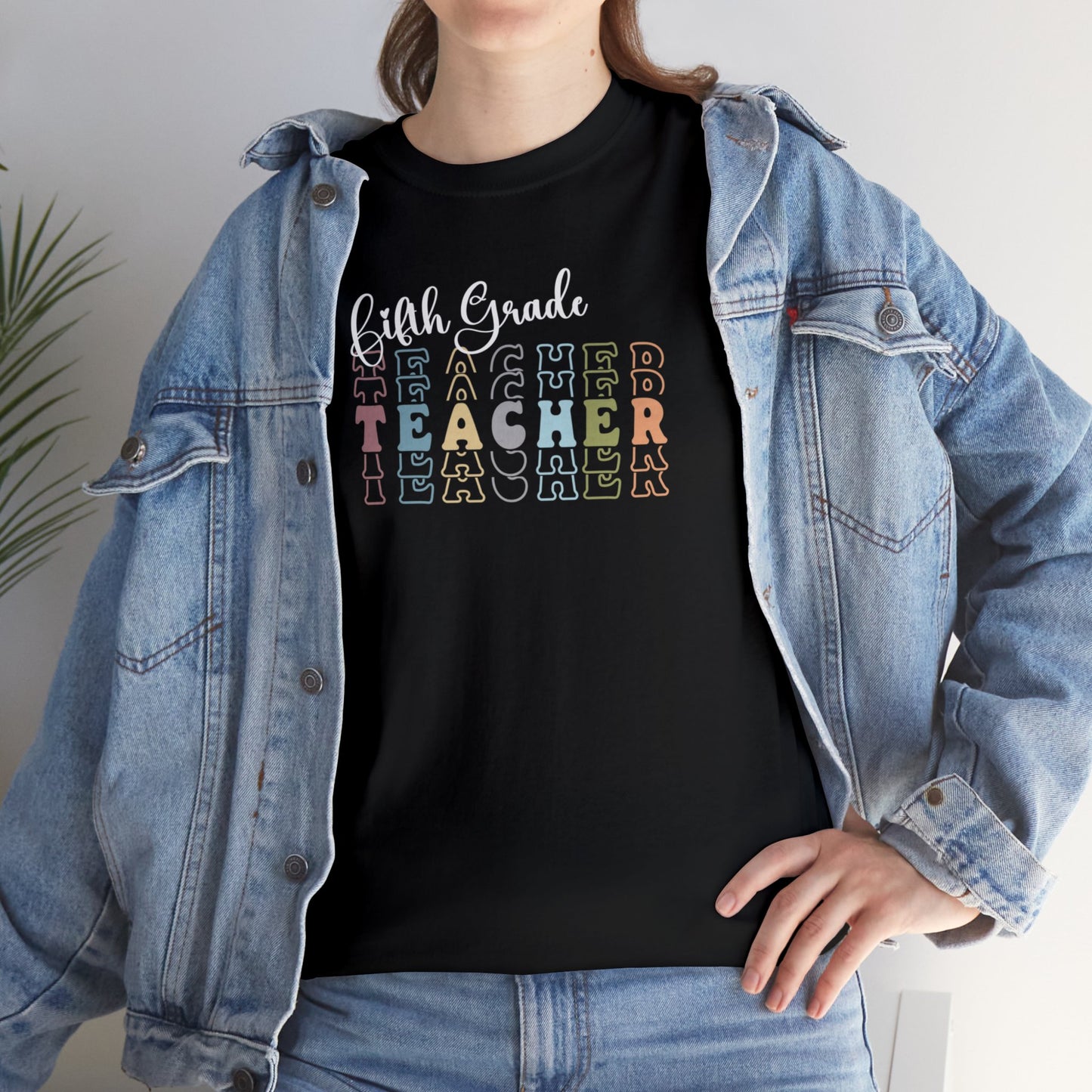 Fifth Grade Teacher Unisex Cotton Tee