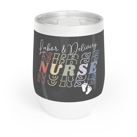 Labor & Delivery Nurse (w/ baby feet) 12oz Tumbler