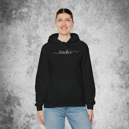 Teacher Cursive Unisex Hoodie