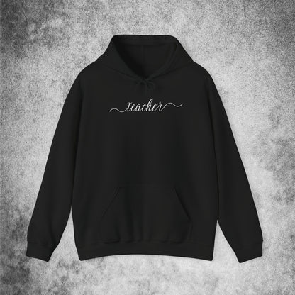 Teacher Cursive Unisex Hoodie