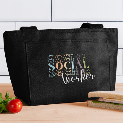 Social Worker Lunch Bag - black