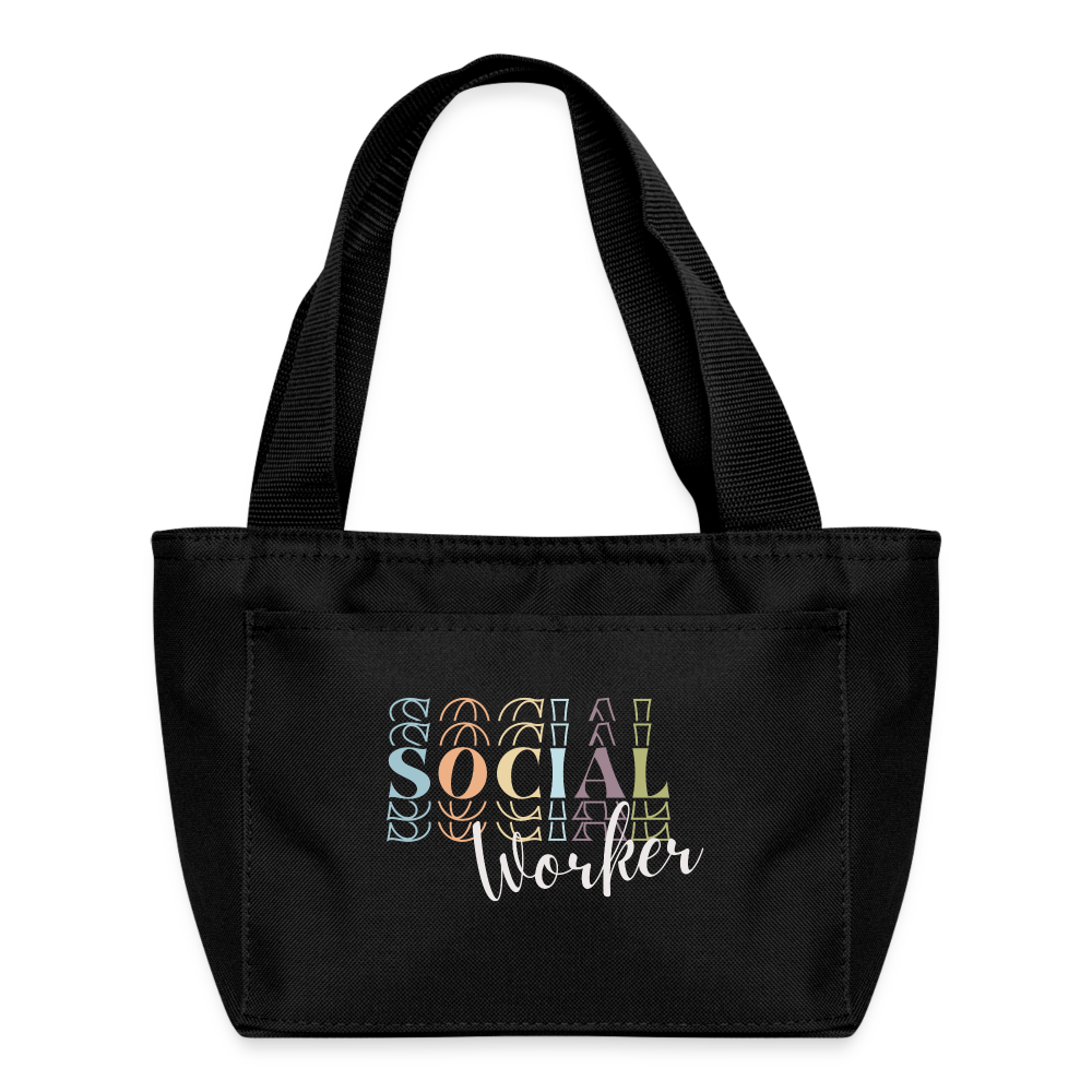 Social Worker Lunch Bag - black